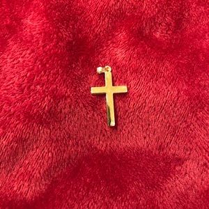 14K Gold Cross Pendant Small